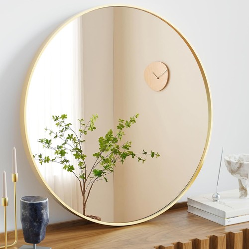 Gold round wall - round,